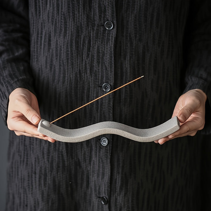 1pc, Handcrafted Ceramic Incense Stick Holder - Perfect Home Decor for Aromatherapy and Tea Ceremonies - Creative Gift for Lovers of Fragrance and Beauty