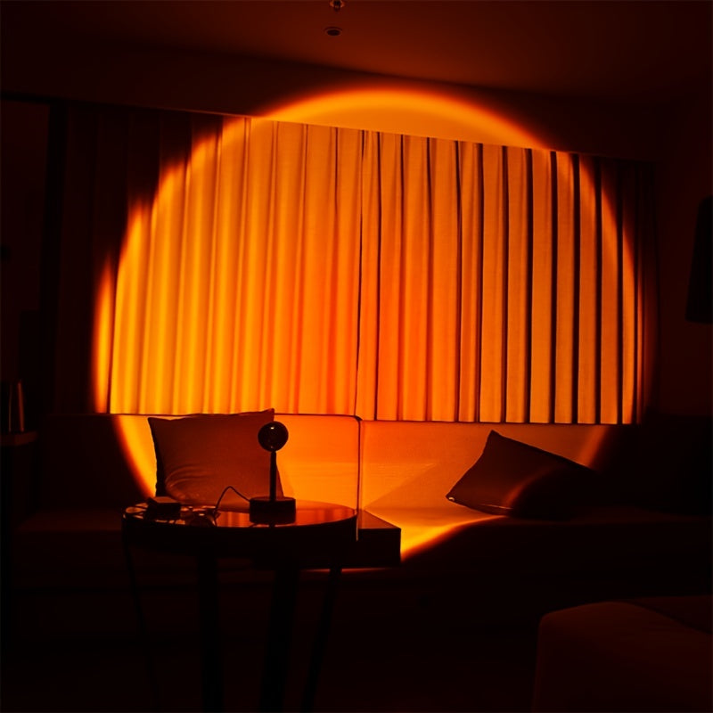 Sunset LED Night Light Projector - 1pc Atmosphere Lamp for Bedroom, Ambiance Lamp for Room Office Home Decor