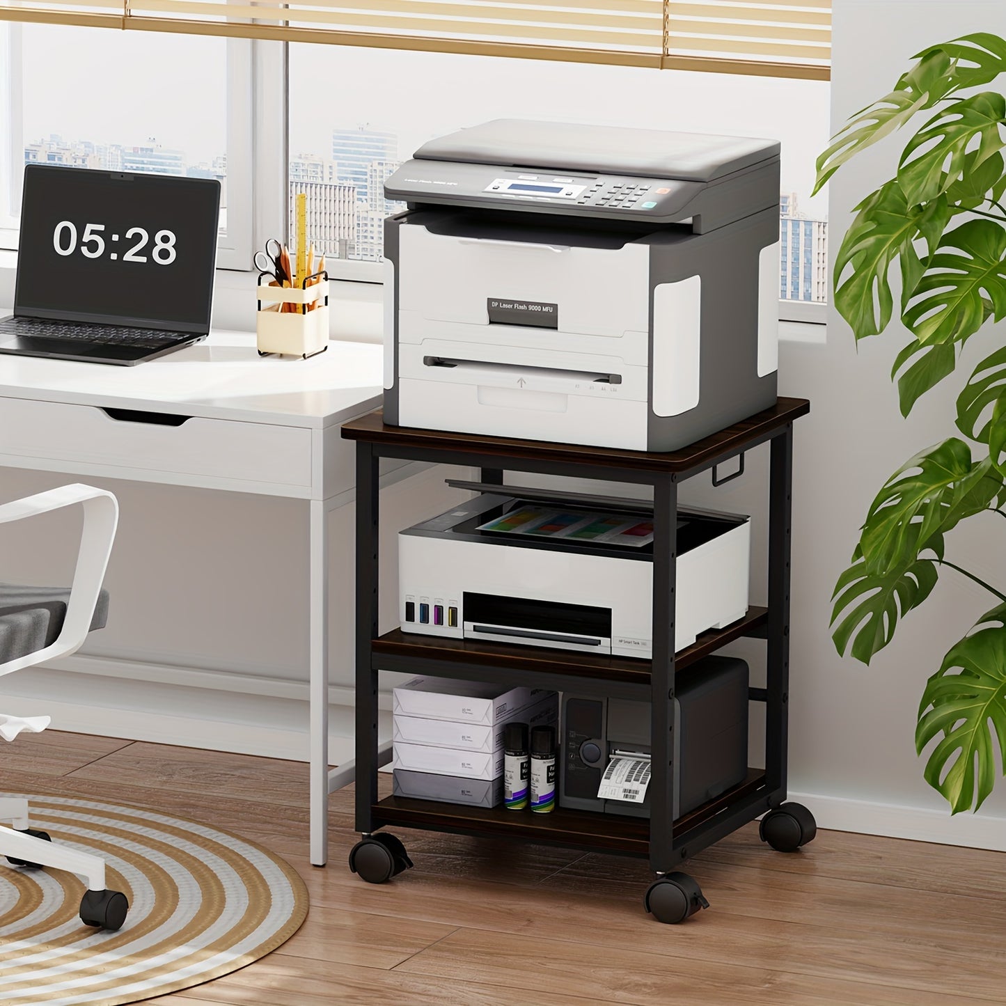3-layer Printer Rack, Printer Cart, Storage Rack, Storage Rack For Office And Home Storage