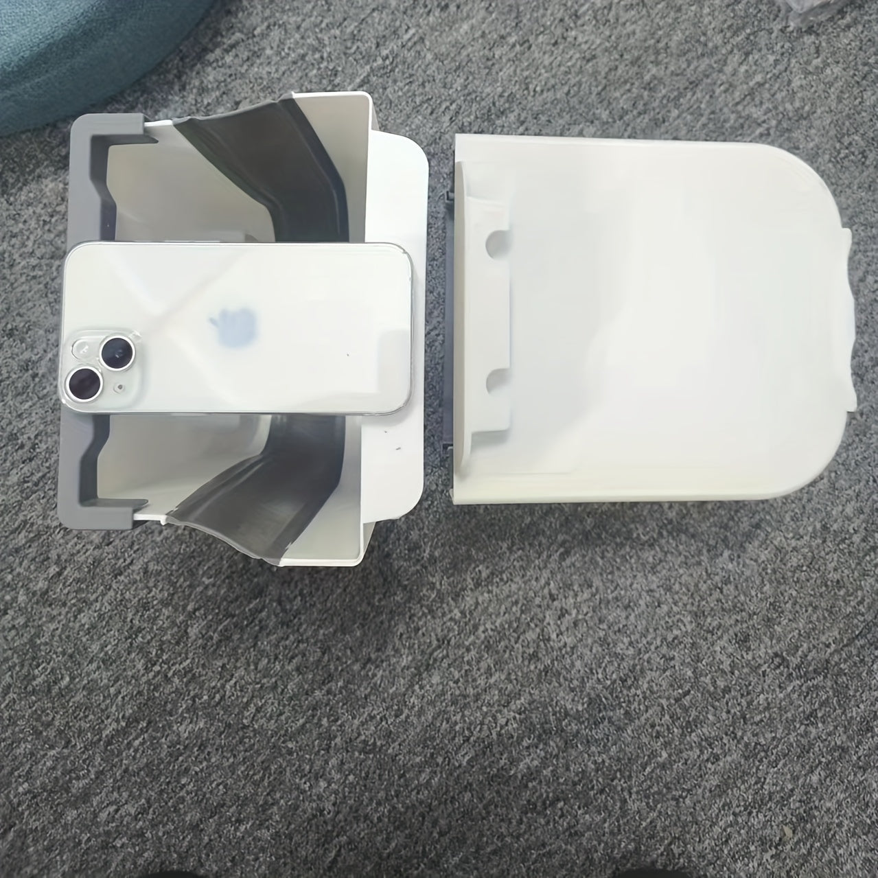 1pc Foldable Trash Can, Cabinet Hanging Garbage Can, Small And Convenient Countertop Rubbish Bin, Kitchen Bathroom Accessories, Home Storage And Cleaning Supplies