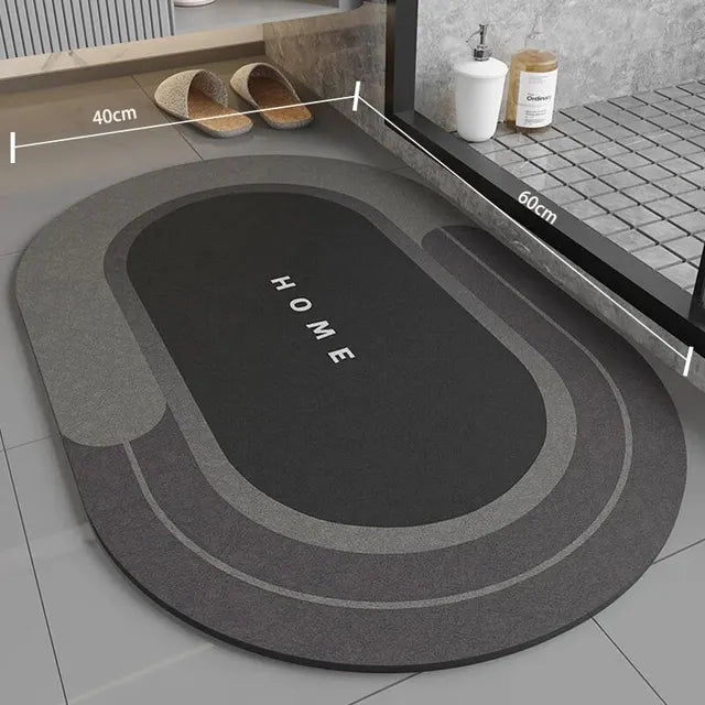 1pc 40*60cm Super Absorbent Floor Mat For Bathroom Non Slip, Fast Drying Soft, Carpet Shower Tub Outdoor Doormat