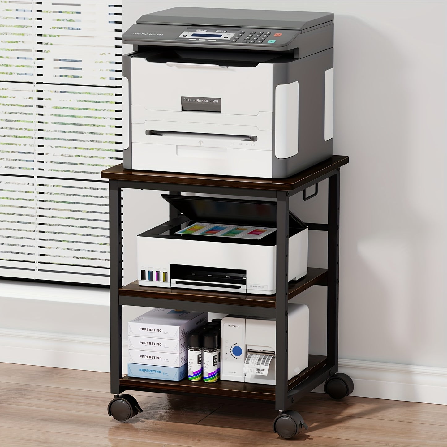 3-layer Printer Rack, Printer Cart, Storage Rack, Storage Rack For Office And Home Storage