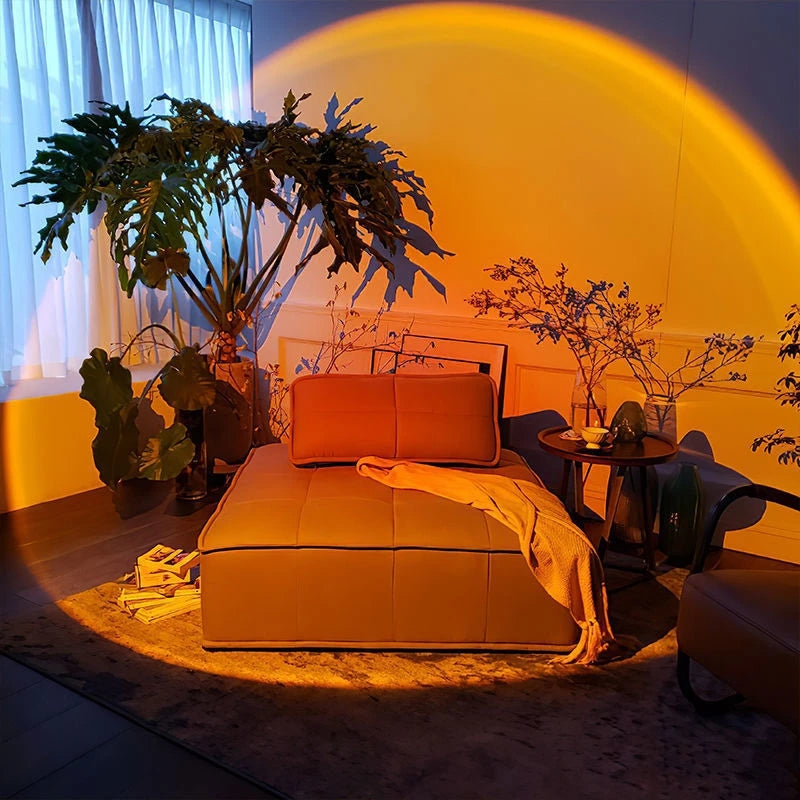 Sunset LED Night Light Projector - 1pc Atmosphere Lamp for Bedroom, Ambiance Lamp for Room Office Home Decor