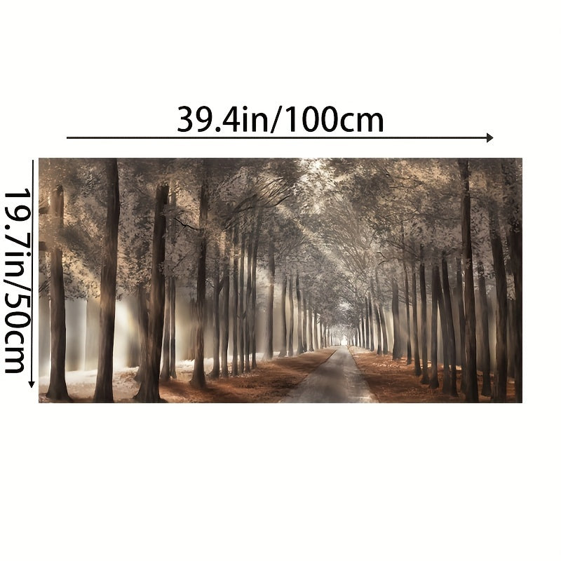 Nature Sunshine Scandinavian Canvas Painting - 1pc Trees Poster Landscape Forest Wall Art Pictures For Home Decor, No Frame