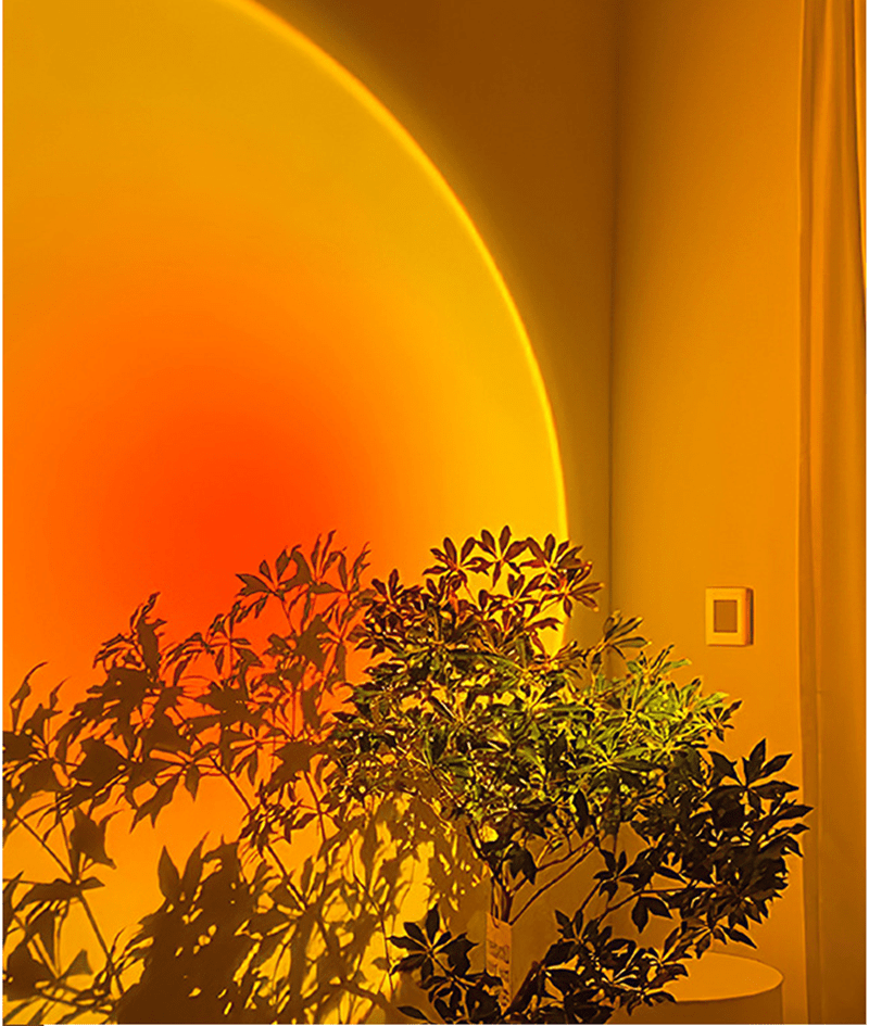 Sunset LED Night Light Projector - 1pc Atmosphere Lamp for Bedroom, Ambiance Lamp for Room Office Home Decor