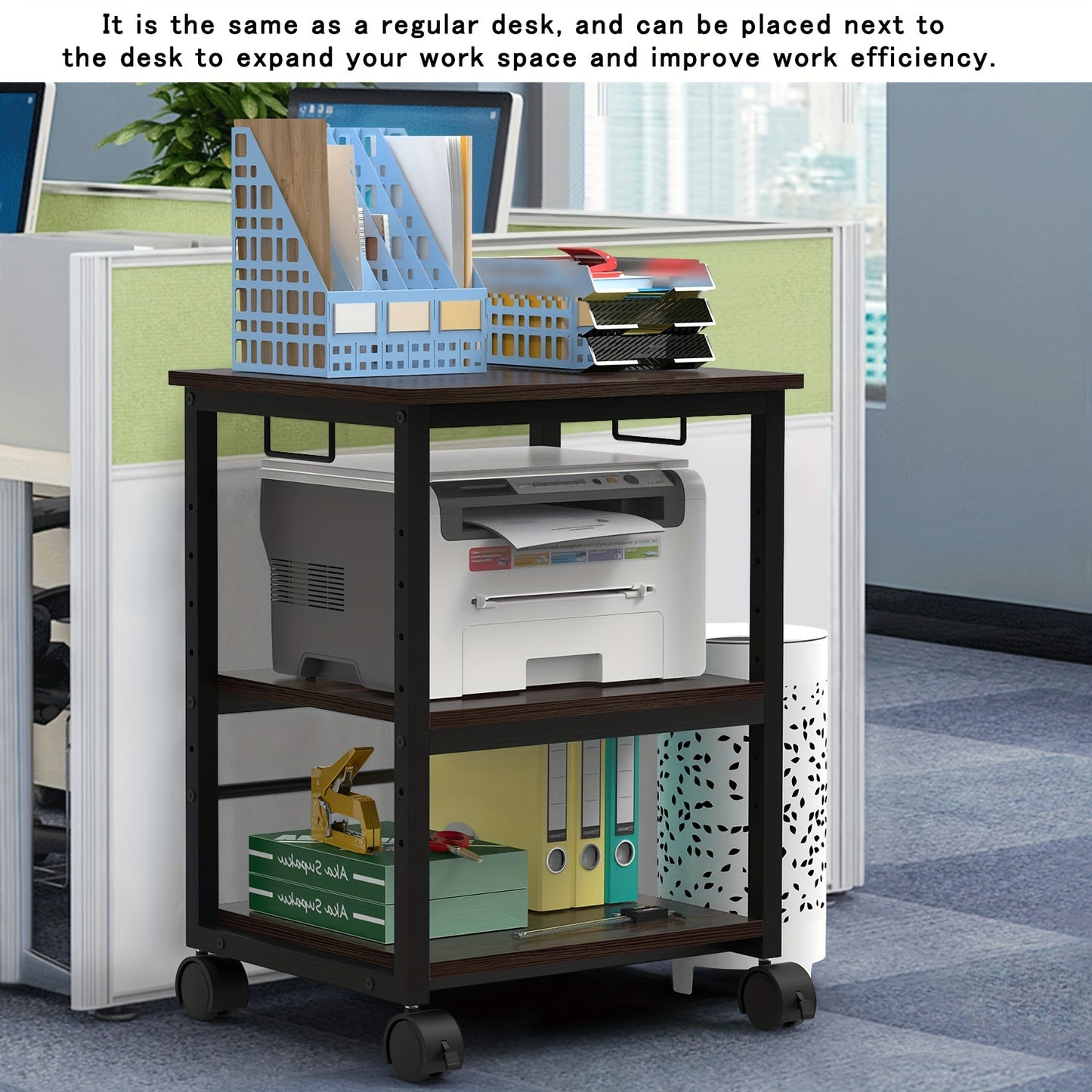 3-layer Printer Rack, Printer Cart, Storage Rack, Storage Rack For Office And Home Storage