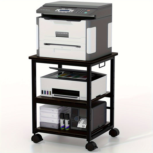 3-layer Printer Rack, Printer Cart, Storage Rack, Storage Rack For Office And Home Storage
